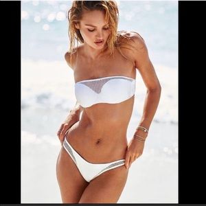 Victoria’s Secret white mesh bandeau top